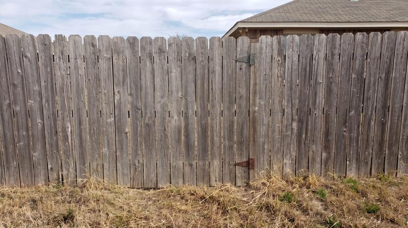 The same fence repaired by Kaminskiy