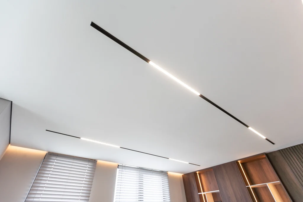 Linear And Puck Light Installation