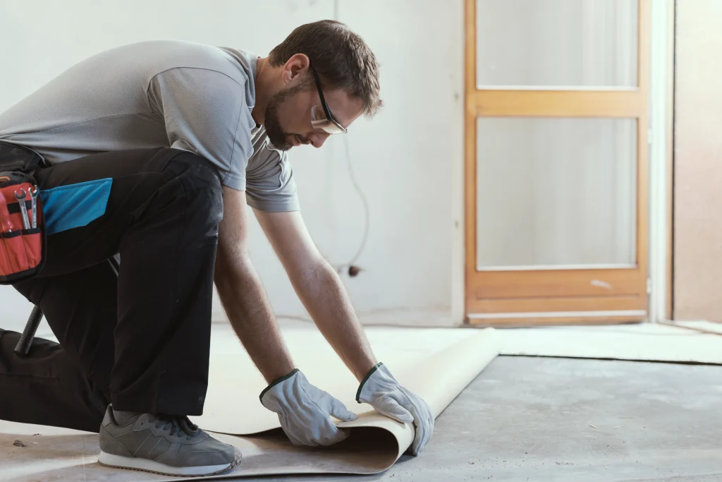 Linoleum Tile Installation