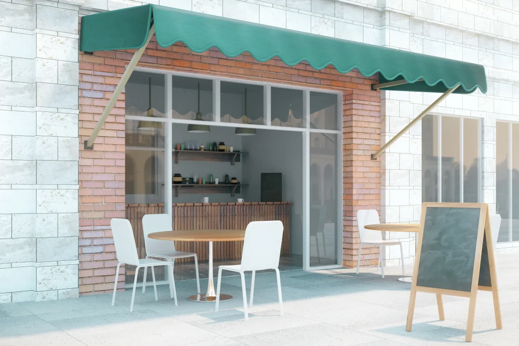 Fixed And Freestanding Awning installation