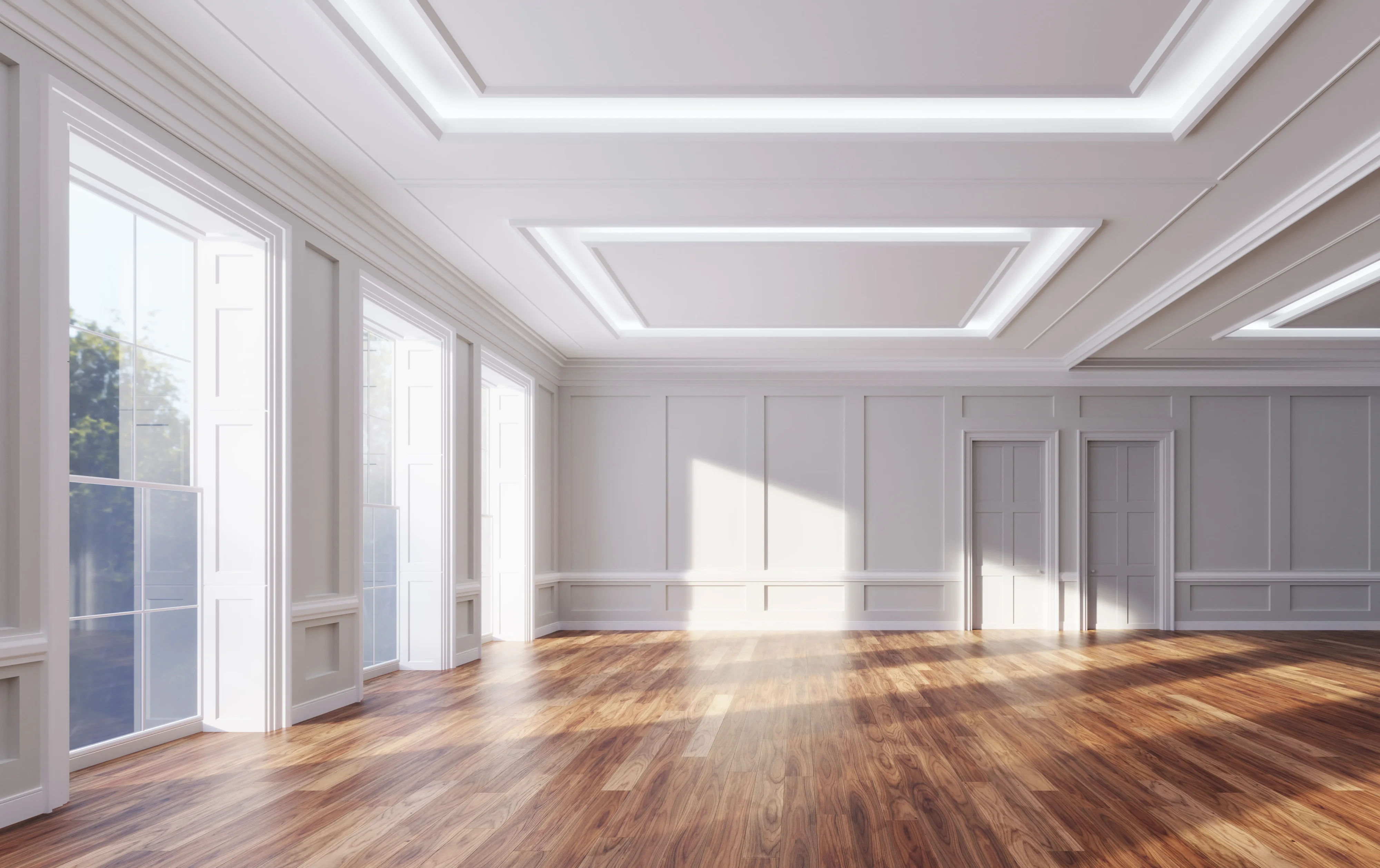 Picture Frame And Raised panel wainscoting