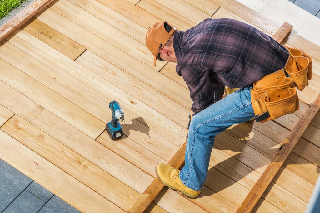 Wood And Composite Deck construction
